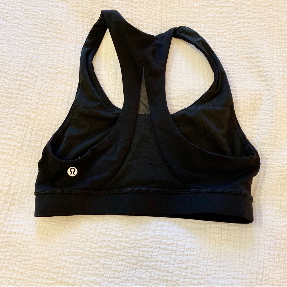 Black Lululemon Sports Bra— size 2 - Picture 2 of 4